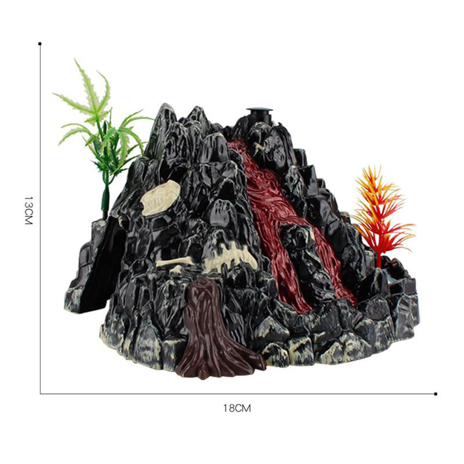 Volcano Kit Eruption - Realistisches DIY Elektrisches Vulkanausbruch-Experimentier-Set mit Rotlicht