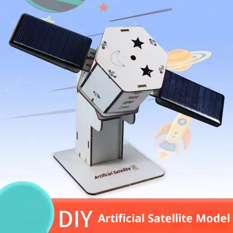 Science Project - DIY Solar Satellite Künstliche Montage Kind