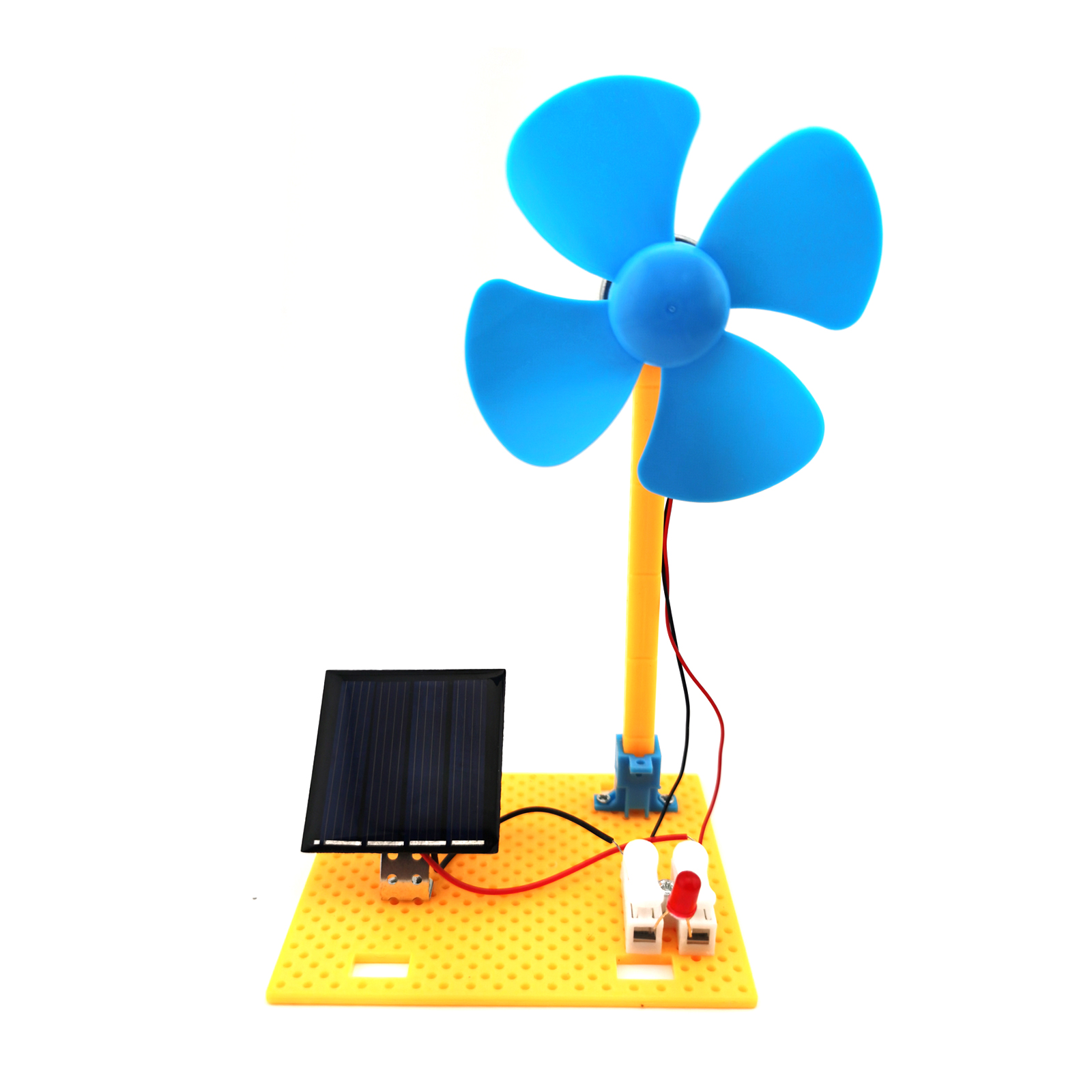 Science Max - 2-in-1-Lüftermodell mit Solarenergie und Windenergie, DIY-Kit,
