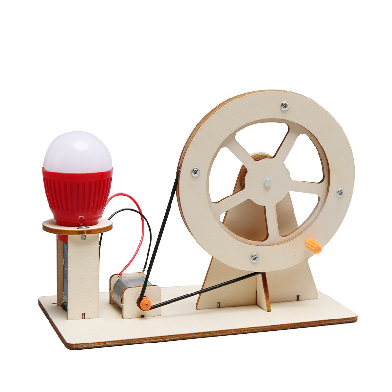 Science Max - Mini DIY Handkurbel-Generator Glühbirne STEM Wissenschafts-Experimentier-Set