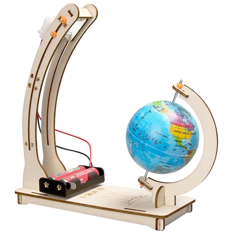 Science Max - STEM Wissenschafts-Experimentier-Set Erde Tag-Nacht-Zyklus Simulation DIY-Modell
