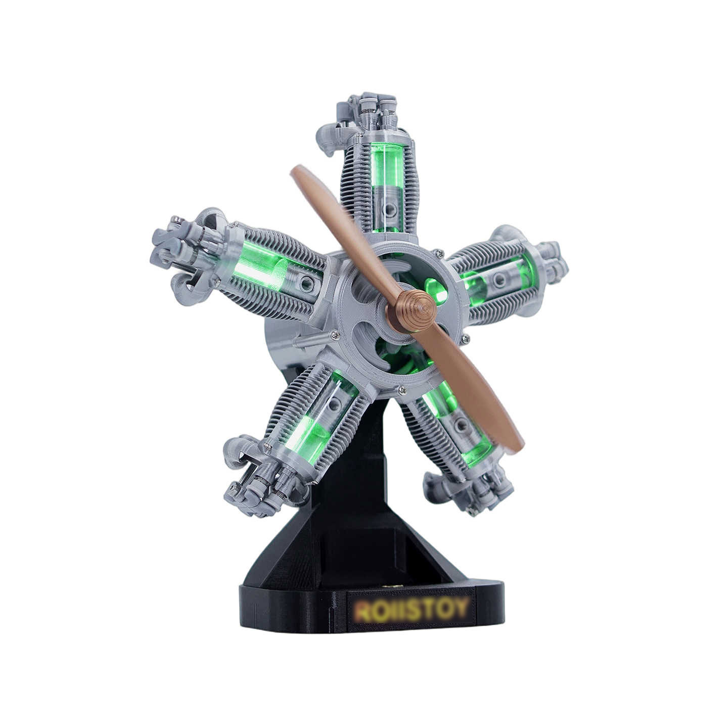 Science And Hobby - 1:5 Maßstab 5-Zylinder 4-Takt Radialmotor-Modell 3D-Gedruckt
