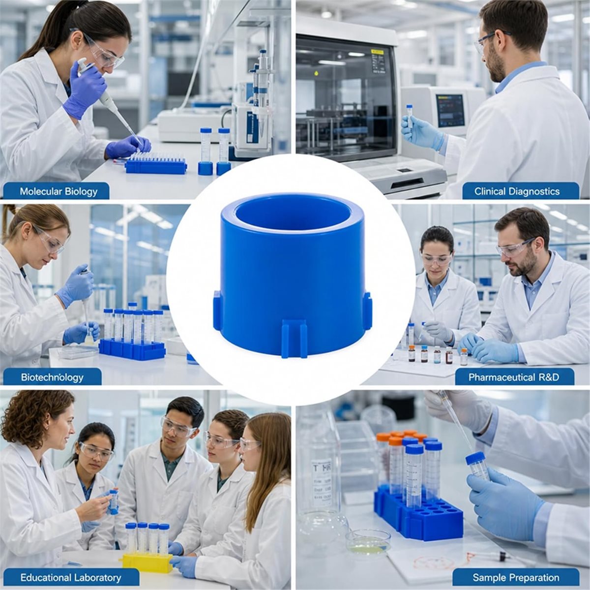 Hobby Science Lab - A1381K Zentrifugenröhrchenhalter, Kunststoff-Konischer Röhrchenhalter für Laborarbeit,