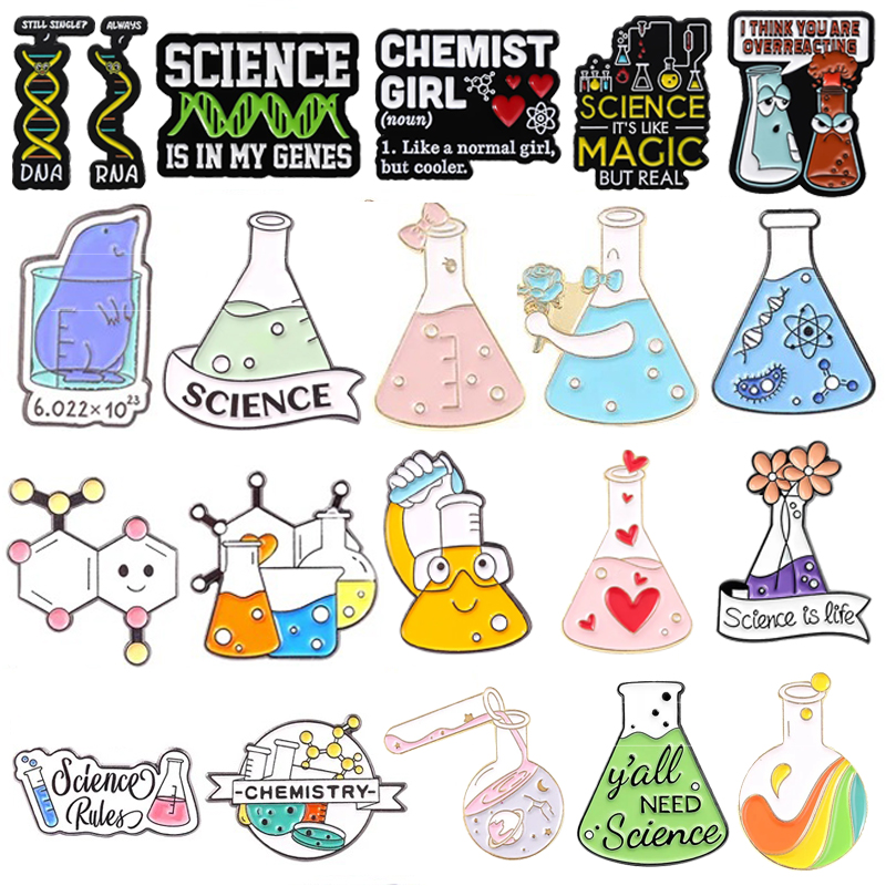 Wissenschaft Emaille Pin Reage – Science Experiment Bewertung und Preis