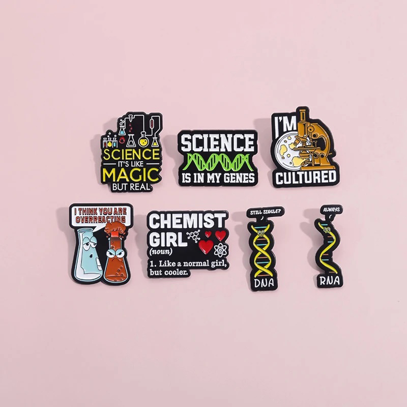 Wissenschaft Emaille Pin Reage – Science Experiment Bewertung und Preis