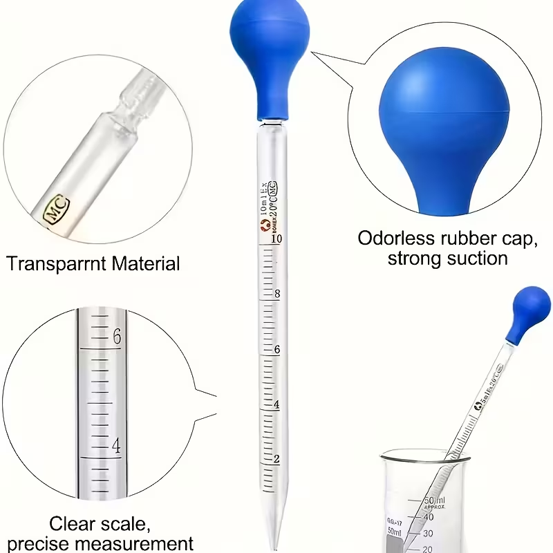 Ein Set aus Glas-Tropfpipetten – Science Experiment Bewertung und Preis