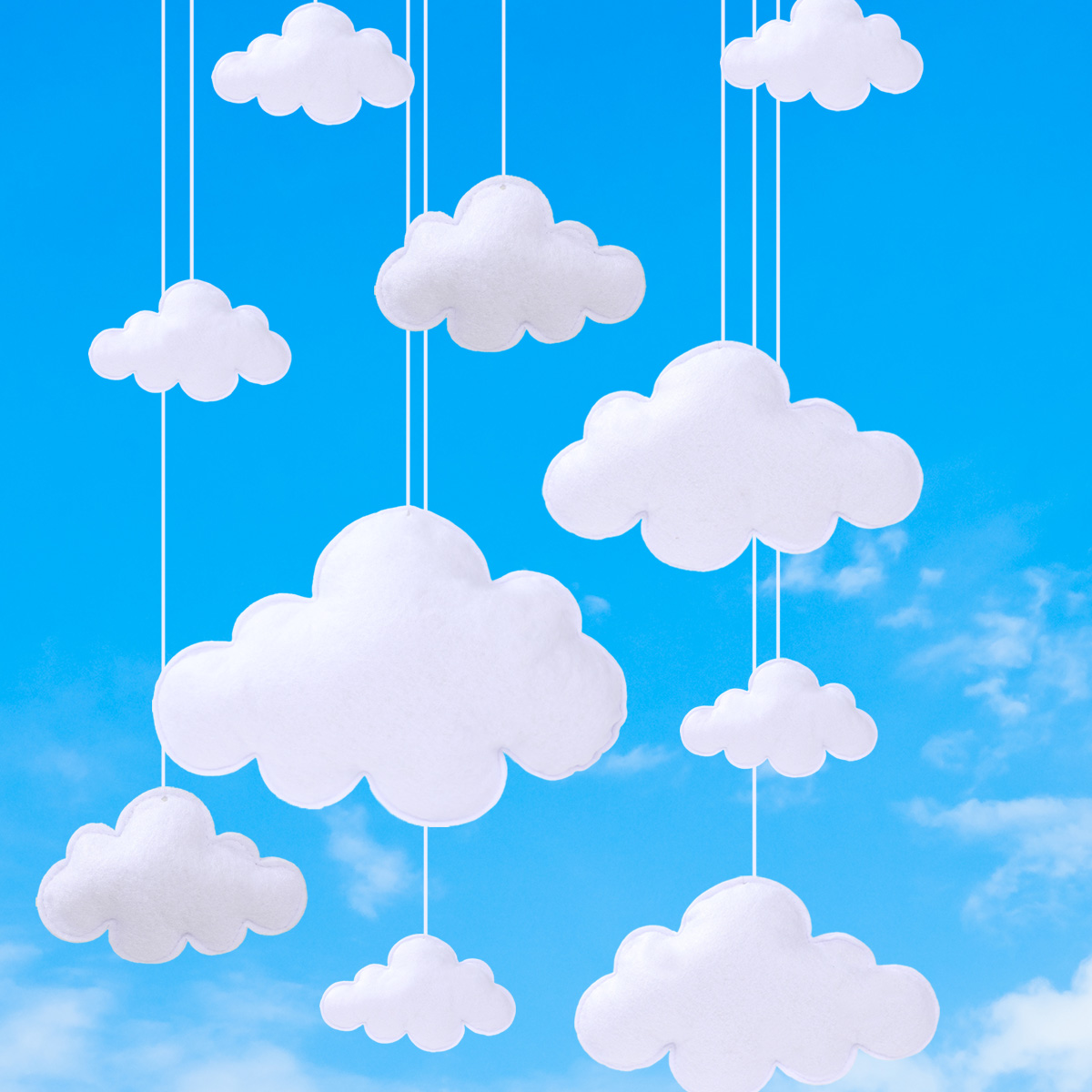 3D-Filz-Wolken-Anhänger zum Au – Science Of Happiness Bewertung und Preis