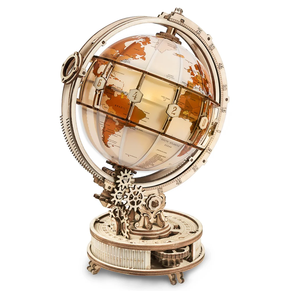 Holzkugellampe, 3D-Puzzlespiel – Solar System Orrery Bewertung und Preis