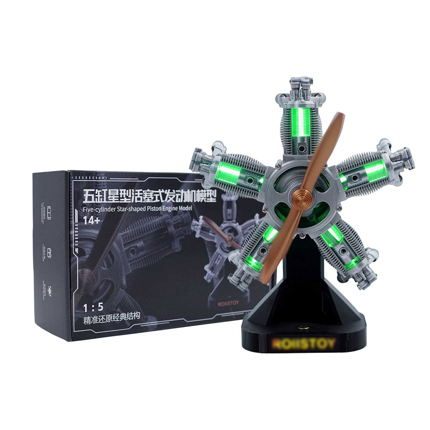 1:5 Maßstab 5-Zylinder 4-Takt  – Science And Hobby Bewertung und Preis