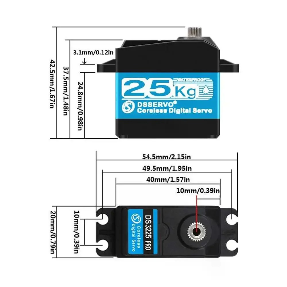 DS3225 Pro 25 kg Coreless Digi – Robot Arm Motor Bewertung und Preis